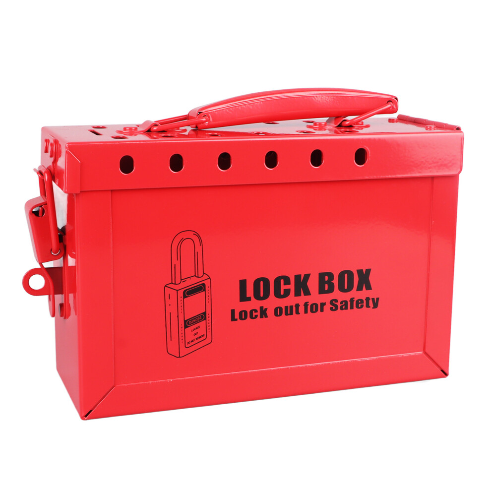 Lockout Tagout Lock Box 12 Hole Sturdy Construction Impact Resistant Portable Loto Group Box 4051315115138