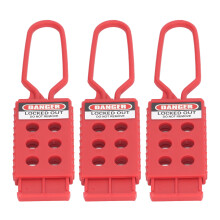 6 Löcher Tagout Hasps Set aus 3 Elektro-Sperren Isolierung 9 mm Lochdurchmesser