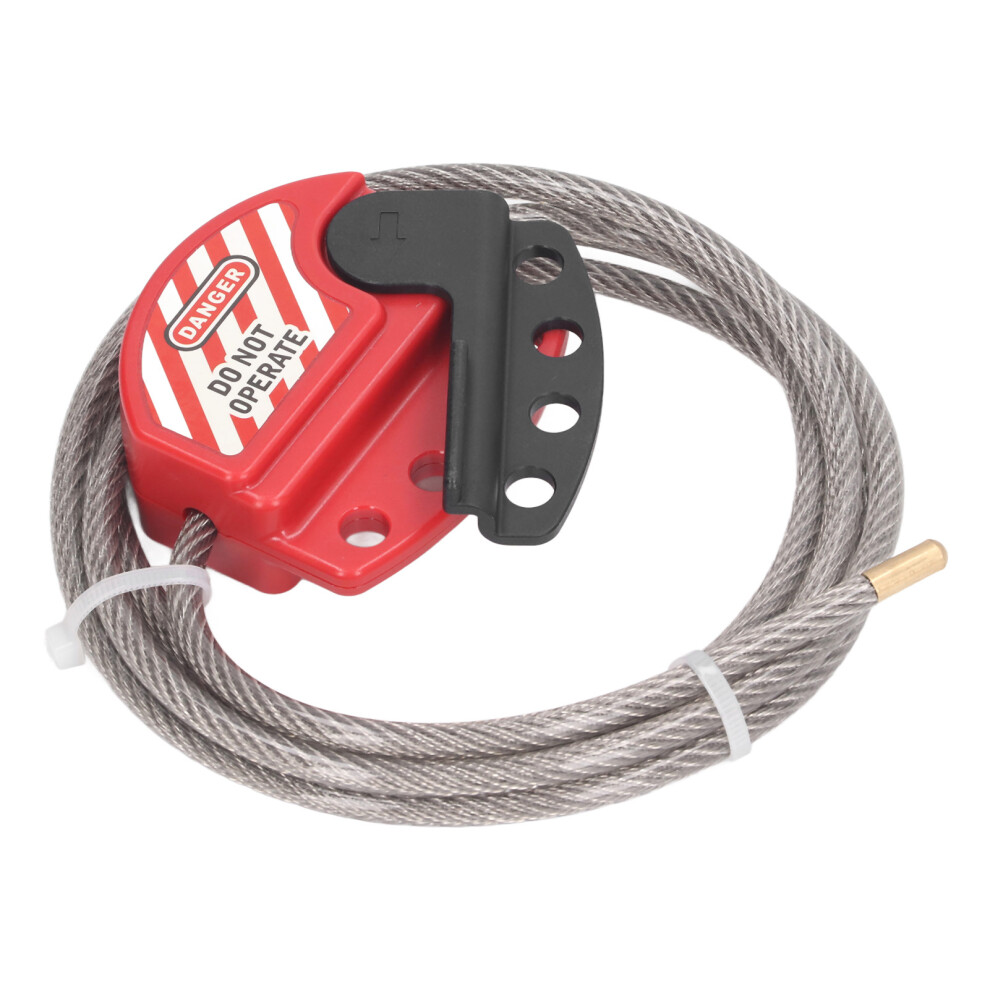 Tagout Cable Lock Adjustable Lockout Device Stainless Steel 4 Key Hole For Repair Management 4961315116731