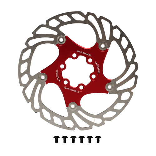Rennrad Bremsscheibe 160mm Rot 6 Schrauben