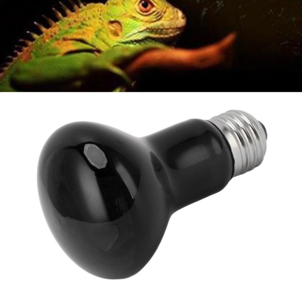 E27 Reptile Heat Lamp Bulb Multifunctional Basking Spot Light Bulbs for Reptile Snake 110â120V Black