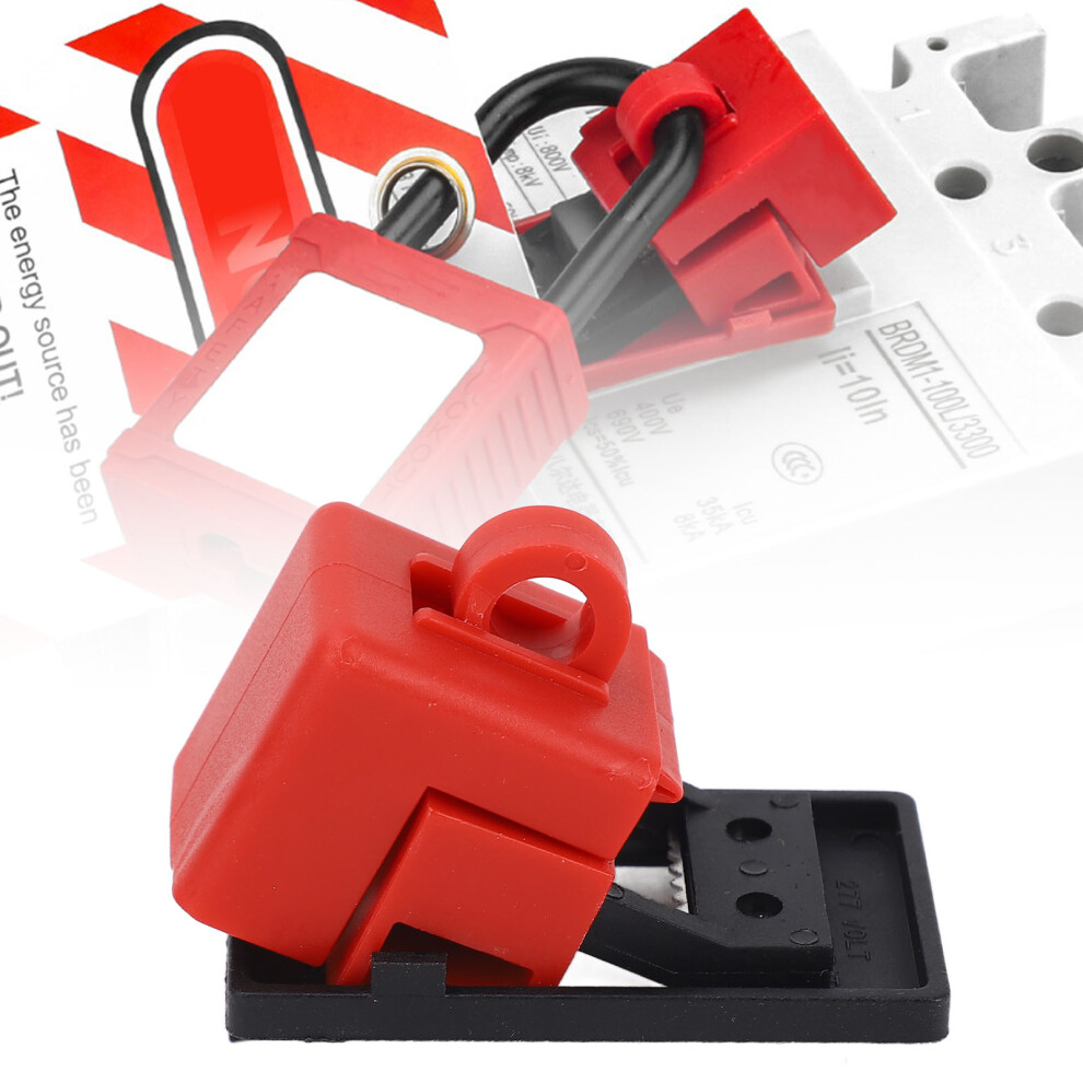 5Pcs Circuit Breaker Lockout Device Detachable Cleat Plastic Clamp On Electrical Breaker Lock Bd D11 5031315120911