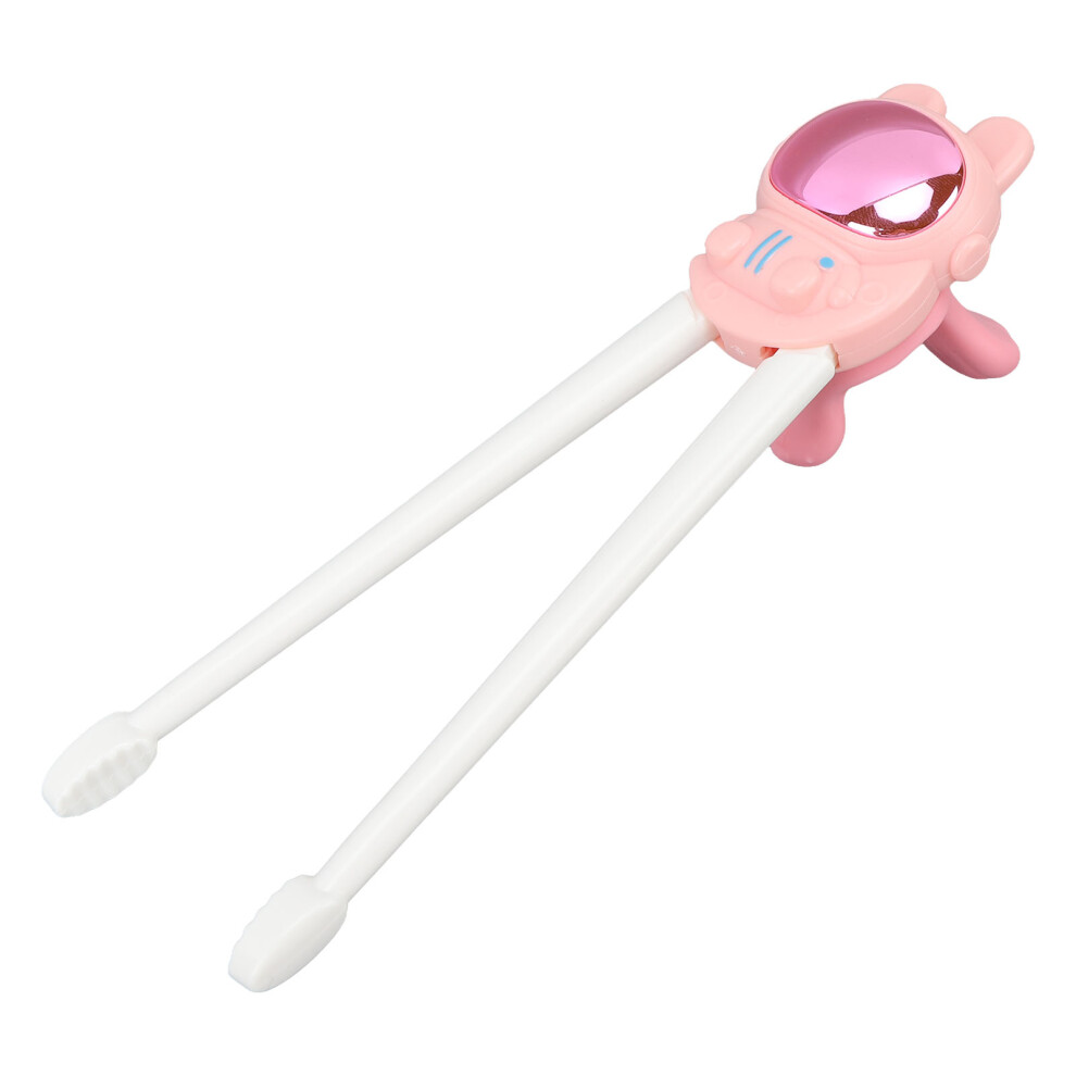 Baby Training Chopsticks Helper Cartoon Pattern Three Dimensional Learning Chopsticks Pink