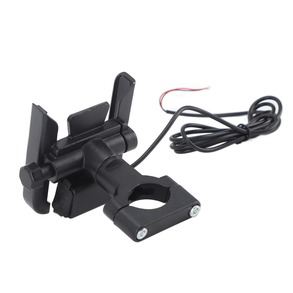 Motorcycle Phone Charger Mount Fast Charging 360 Degree Rotatable Handlebar Phone Holder