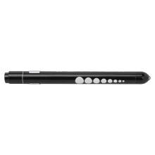 Yellow Pen Light Gauge LED Aluminium Alloy Portable Medical Inspection Pen Lamp for Nurses Doctor Black