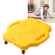 Children Plastic 4 Wheeled Outdoor Sports Scooter Children Balance Scooter for Kids Yellow