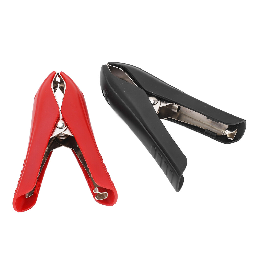 1 Pair Battery Crocodile Clamp Jumper 100A Cables Boost Clamp Welding Clip Positive Negative Pole Red/Black 7621315130065