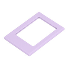 3in Magnetic Picture Frames DIY Powerful Magnet Splicable Small Magnet Photo Frame for Instant Camera Mini Photos Purple