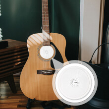 Akustik-Gitarrenkopfhörer-Abdeckhaube mit Hygrometer, 99-102mm, ABS-Materialien