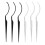 6pcs False Eyelashes Display Stick Holder Applicator Tool 3D Eyelash Extensions Style Try On Sticks 10
