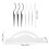 6pcs False Eyelashes Display Stick Holder Applicator Tool 3D Eyelash Extensions Style Try On Sticks 2