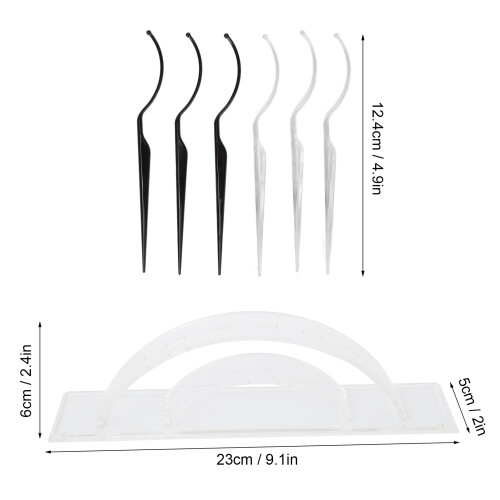 6pcs False Eyelashes Display Stick Holder Applicator Tool 3D Eyelash Extensions Style Try On Sticks 1