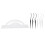 6pcs False Eyelashes Display Stick Holder Applicator Tool 3D Eyelash Extensions Style Try On Sticks 6