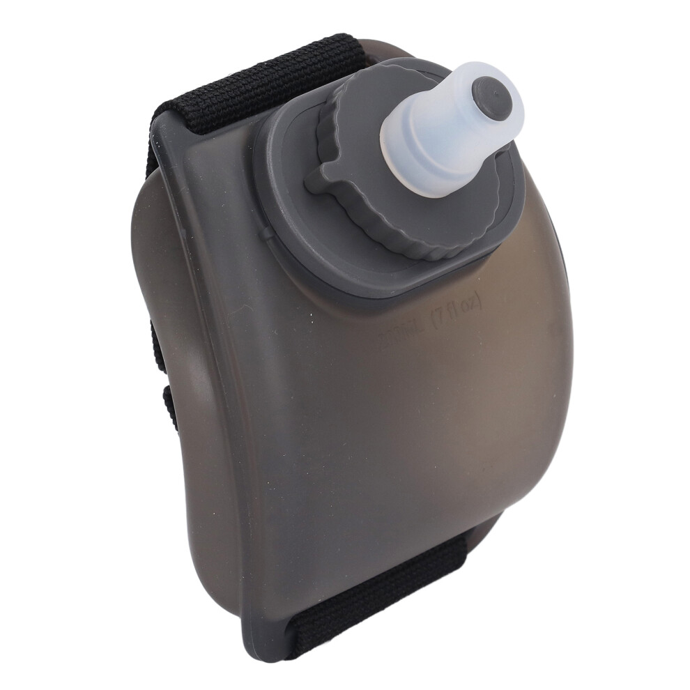 200ml Portable Wrist Water Bottle Mountaineering Outdoor Portable Sports Wearable Handsfree Wrist Water Bottle Semi Transparent Black-image-OPC-PHR2MJF-NEW