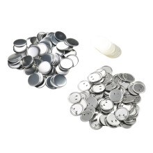 Blank Button Badge Parts Set Round Metal Safe Pin Back Badge Parts for Button Making Machine 100 Sets 56mm / 2.2in