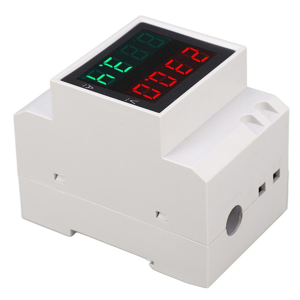 Voltmeter Ammeter 4 Digit Display Din Rail Mount Single Phase Voltage Current Meter 0.1Â99.9A Ac80â300V 8711315139423