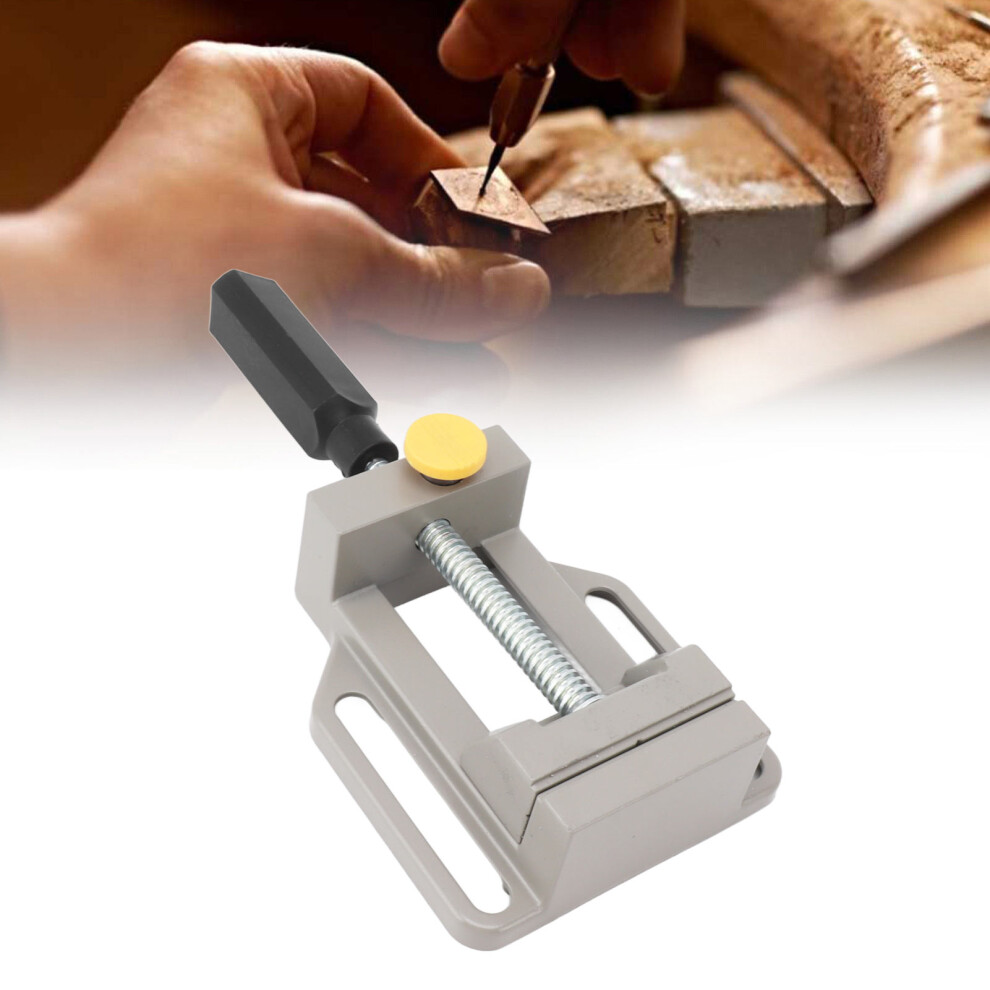 Small Drill Press Vise Aluminum Alloy Quick Release Woodworking Vise For Diy Carving Drilling Machine Tool 4991315140528