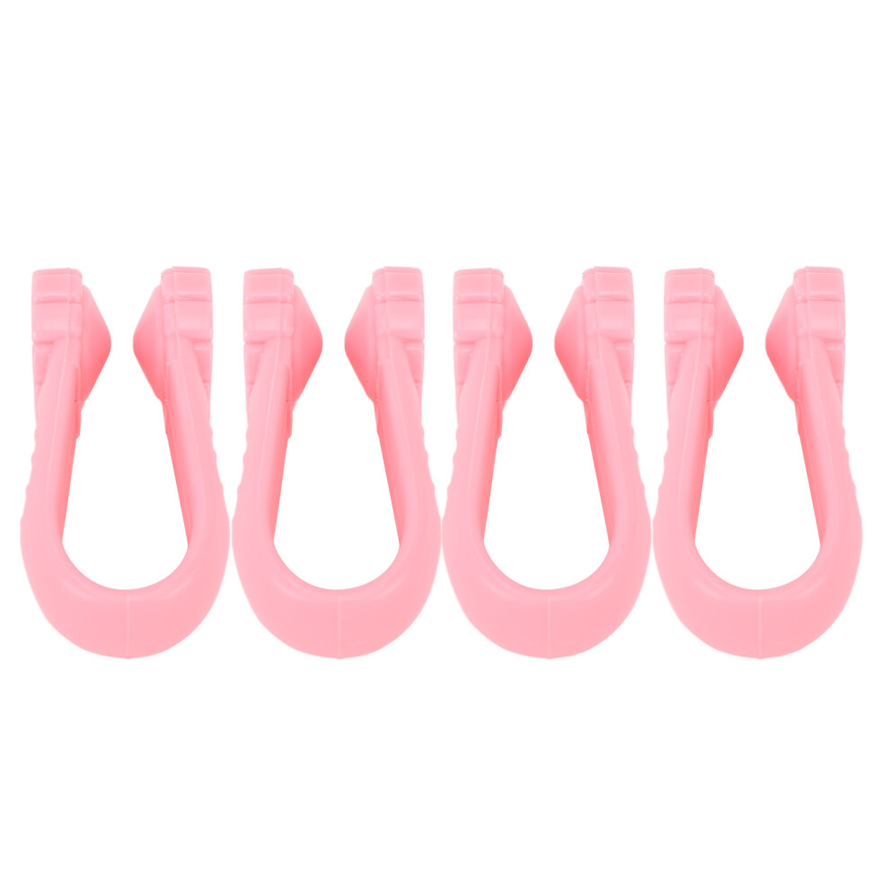 Pink 4Pcs Acupressure Relaxation Clip Flower Shaped Universal Wearable Hand Pressure Point Tool