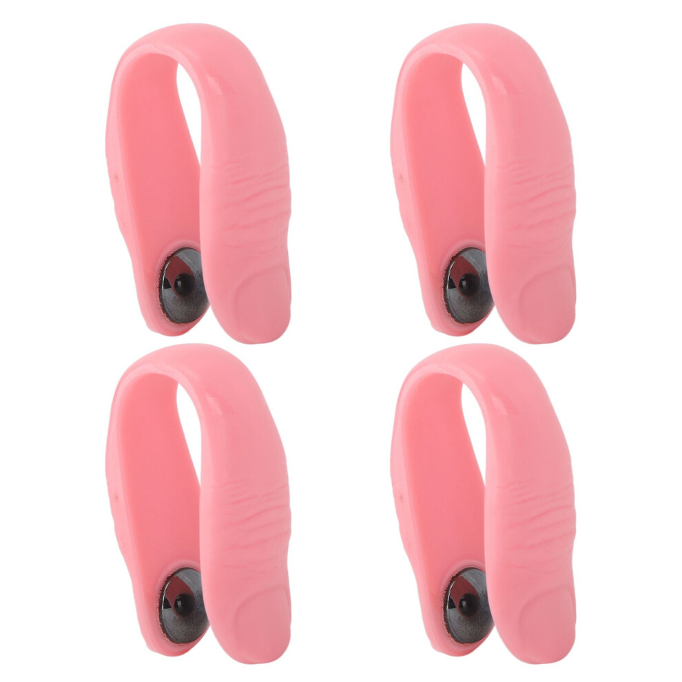 Pink 4Pcs Acupressure Hand Pressure Point Clip Stress Reduction Wearable Magnets Headache Migraine Relief Clip
