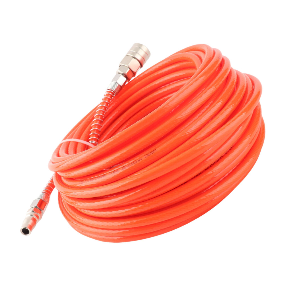 Air Compressor High Pressure Pipe 1/4In Npt 5Mm Inner 8Mm Outer Air Pneumatic Pu Hose Tube Tubing 20M Length Red 4651315141351