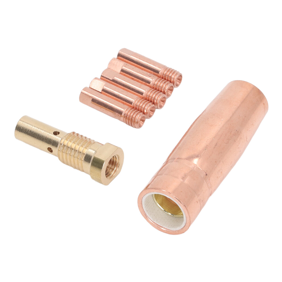 Mig Welding Gun Accessory Flux Core Gasless 0.9Mm 0.035In Brass Nozzle Tips Kit Equipment For Century Fc90 80Gl 4241315141361