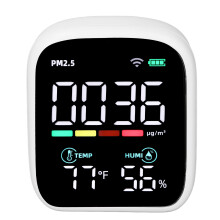 Air Quality Detector Meter PM2.5 Temperature Humidity Monitor Meter for Home