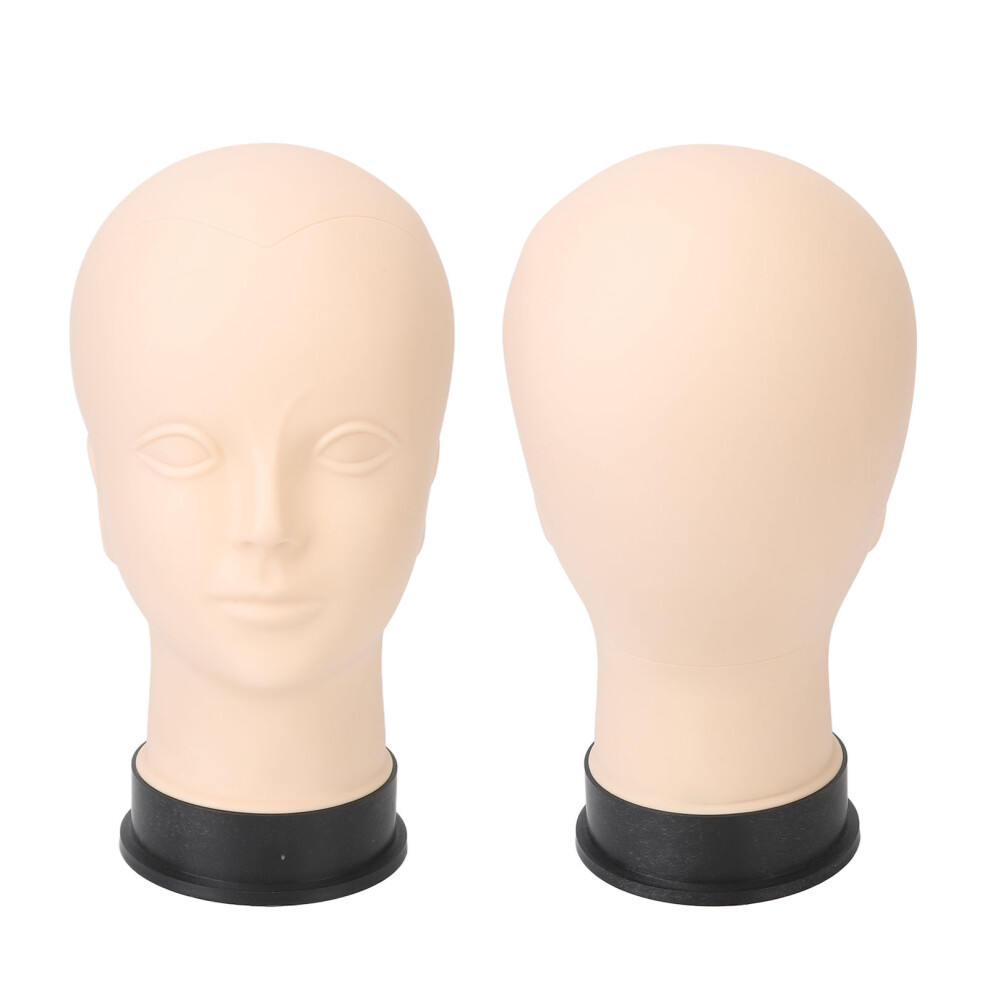 Silicone Lash Mannequin Head Realistic Skin Texture PVC Base Makeup Practice Head for Training
