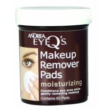 Andrea Eye Q's fugtgivende ?jenmakeupfjernerpuder 65-t?lling (pakke med 3)