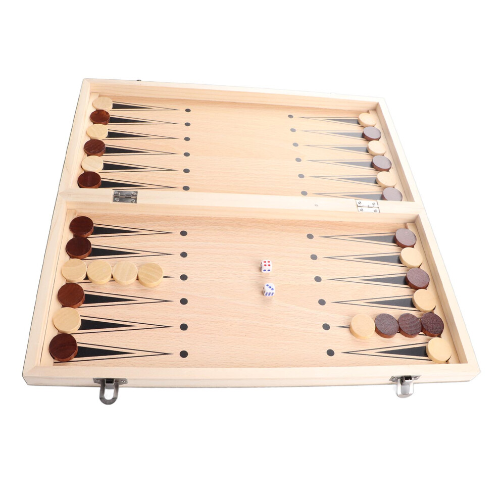 International Chess Portable 3 in 1 Wooden Foldable International Wood Chess Set for Kids Adults-image-OPC-PHR2N96-NEW