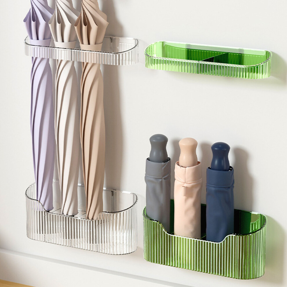 Umbrella Stand Holder Wall Mounted Umbrella Storage Rack Long Short Umbrella Space Saving Organizer for Home Indoor Green-image-OPC-PHR2NBR-NEW