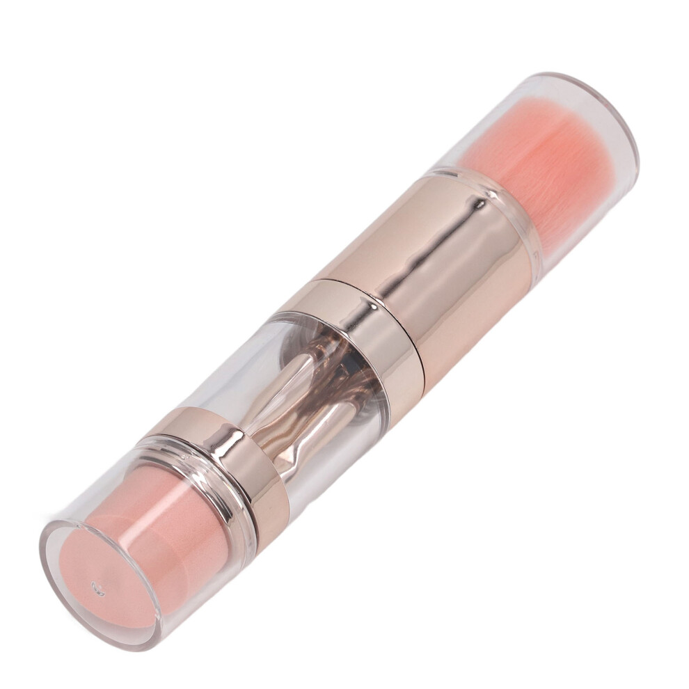 Gold 5 In 1 Makeup Brush Rose Multifunctional Foundation Sponge Loose Powder Eyebrow Eyeshadow Lip Brush