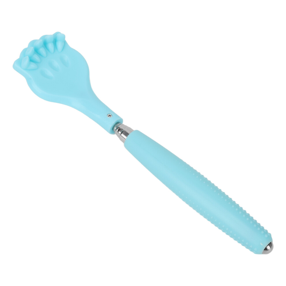 Self Back Scratcher Stretchable Multifunctional Body Massager Cat Claw Style Cute Scratching Tool Blue
