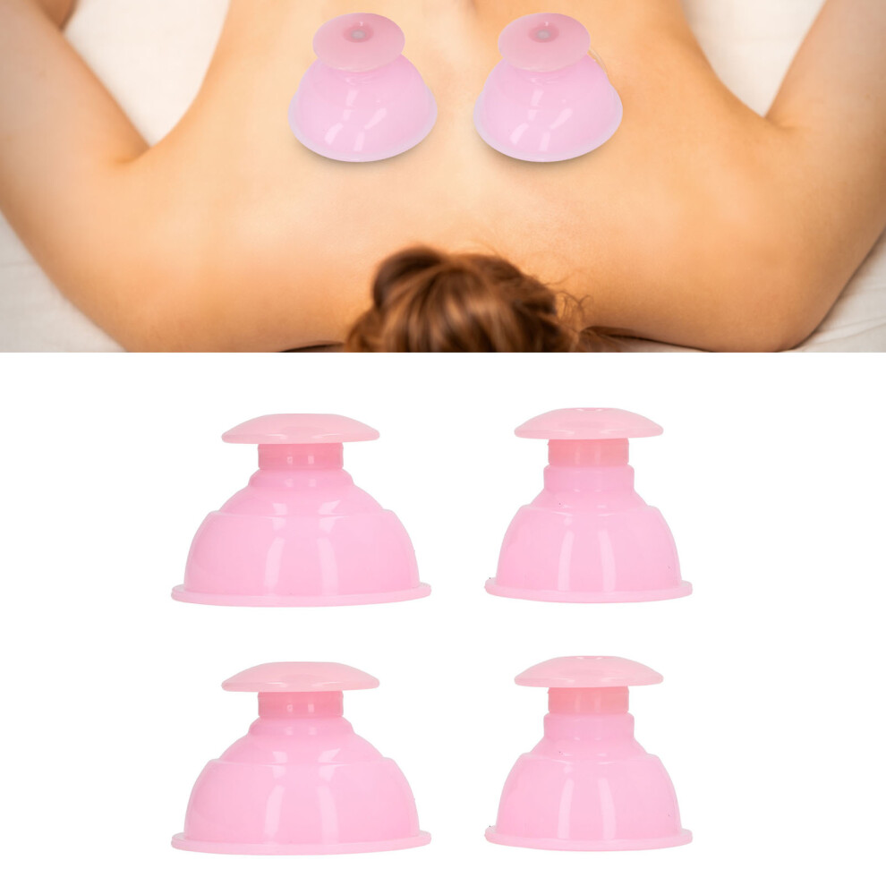4Pcs Cupping Therapy Set Professional Vacuum Silicone Massage Cups for Scraping Moisture Absorption