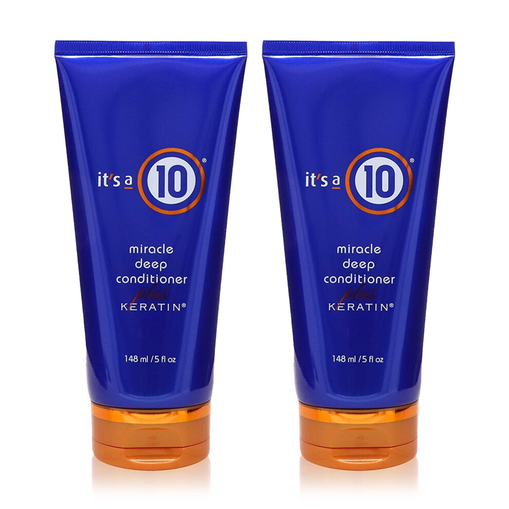 It's A 10 Haircare Miracle Deep Conditioner Plus Keratin, 5 Fl. Oz. (Pack Of 2)