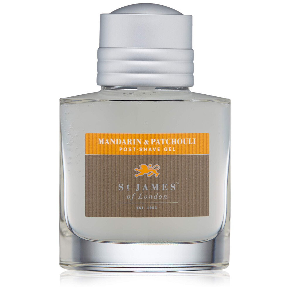 St James Of London Mandarin & Patchouli Post Shave Gel, 3.4 Fl Oz