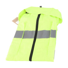 Cool Vest Summer Cooling Fan Waistcoat Air Conditioned Reflective Stripe Rechargeable Work Clothes 5V Fluorescent Green XXL