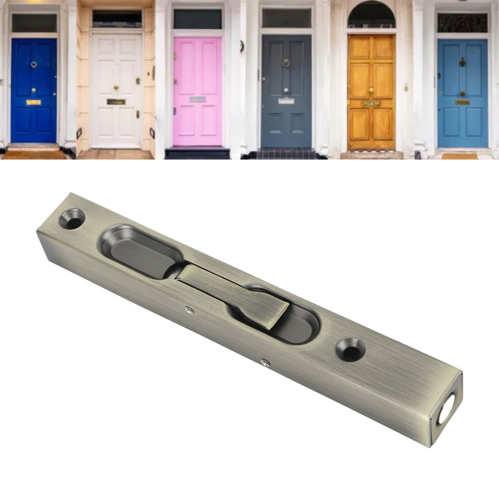 Slide Latch Slide Lock Thicken Aluminium Alloy Hidden Tube Easy Operation Slide Security Latch For Door Gate Security Cyan 9471315157313
