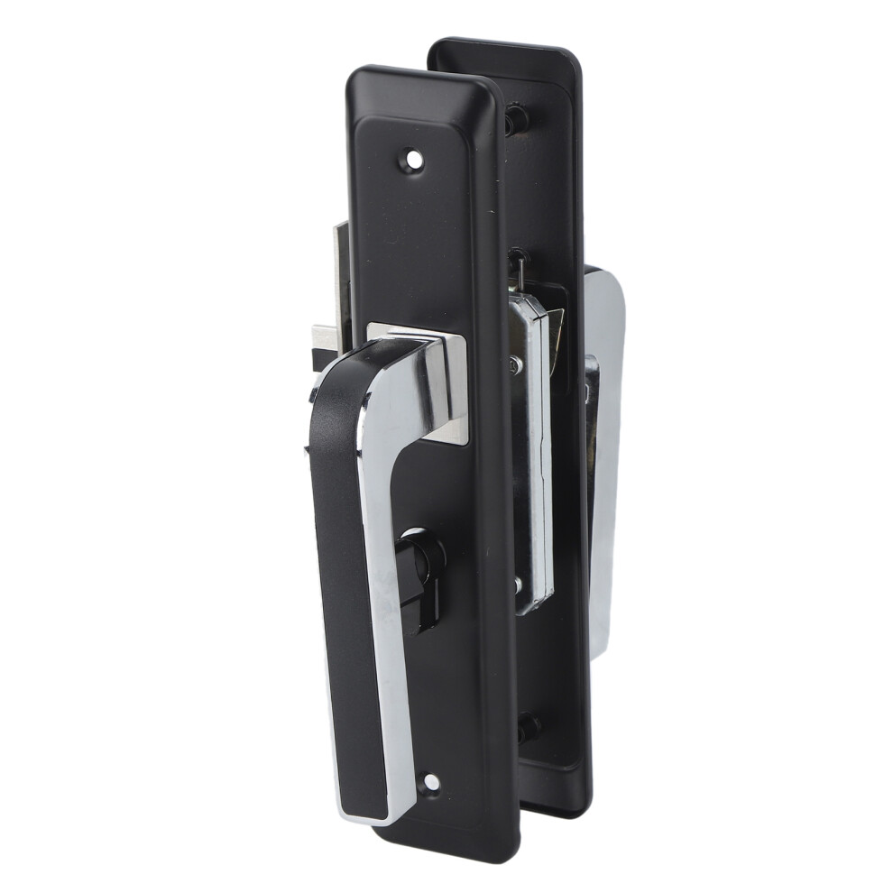 Privacy Bathroom Lever Lock Set Low Noise Door Lever Lockset Bedroom Door Handle Security Door Lever With Lock Black 7631315157337