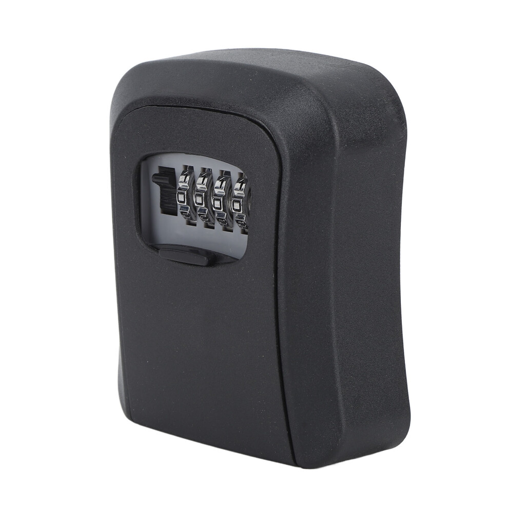 Key Lock Box Abs And Alloy Waterproof 5 Key Capacity Key Safe Lock Box With Sliding Guard For Garage Garden Store Black Semi Alloy 8701315157343