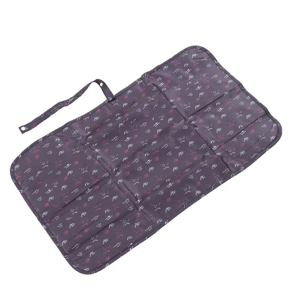 Diaper Changing Pad Waterproof Foldable Portable Nylon Baby Changing Mat For Home Car Outdoor Spots Black