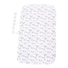 Diaper Changing Pad Waterproof Foldable Portable Nylon Baby Changing Mat for Home Car Outdoor White Rainbows