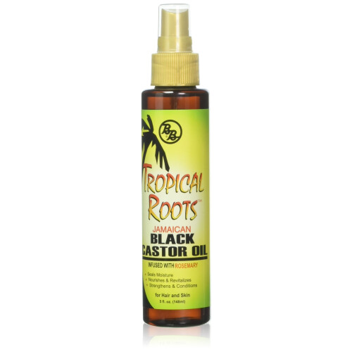 Bronner Brothers Tropical Roots Μαύρο Καστόρ, Λάδι, Δεντρολίβανο, 5 Fl Oz