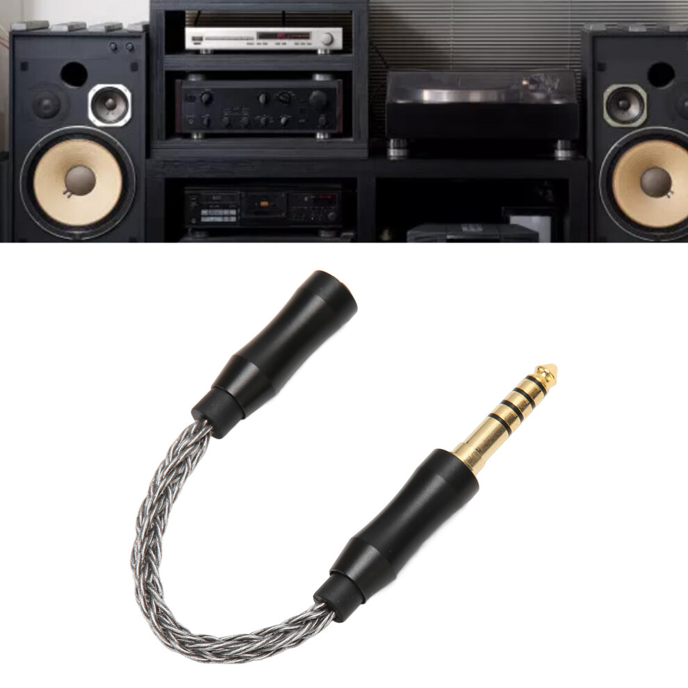 2.5Mm Female To 4.4Mm Male Sound Cable Single Crystal Copper Headphone Adapter Cable For Phones Speakers 14Cm / 5.5In Cold Grey 8151315161831