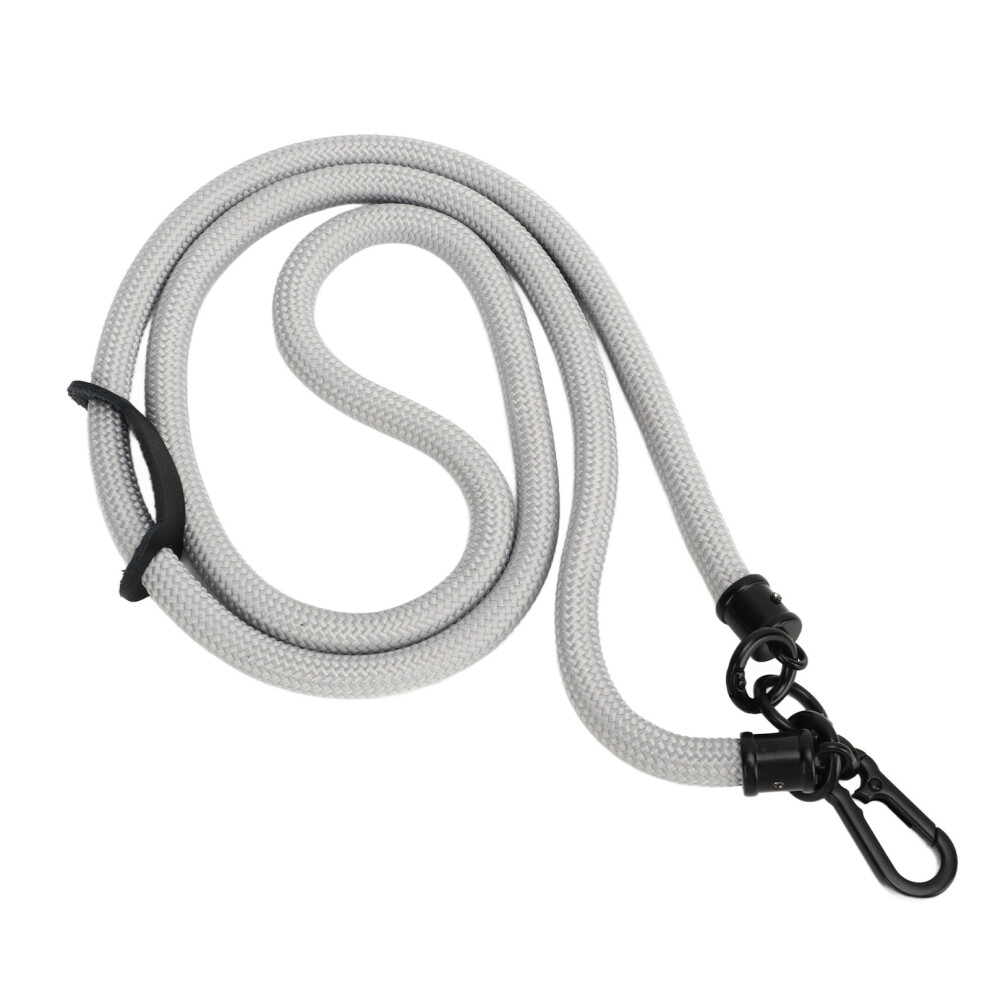 10Mm Cell Phone Lanyard Metal Polyester Adjustable Shoulder Strap Around Neck Strap For Most Smartphones Grey 5031315162607