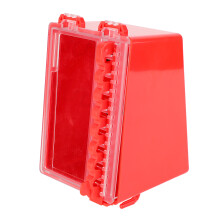 Wall Mount Lock Box 8 Hole Positions Hanging Locks Keys Combination Box with Transparent Panel