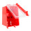 Wall Mount Lock Box 8 Hole Positions Hanging Locks Keys Combination Box with Transparent Panel 14