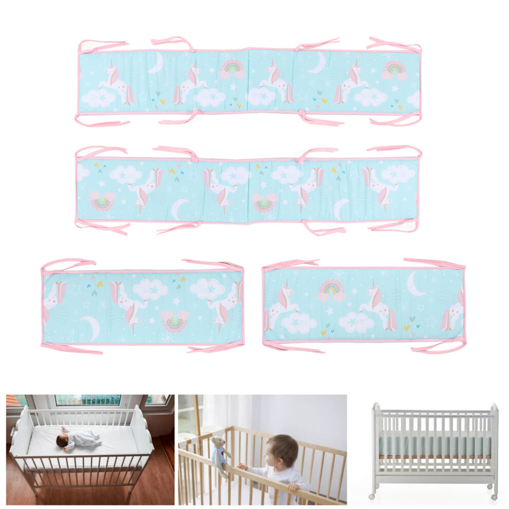 Toddler Bedrail Guard Printing Infants Bed Barrier Safety Rail Fence Extra Tall Bed Rail for Toddlers Style 3
