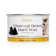 GiGi Charcoal Detox Facial Wax, ontstopt pori?n, zonder strip, voor gevoelige huid, wenkbrauwen, bovenlip, 13 oz, 1-pack