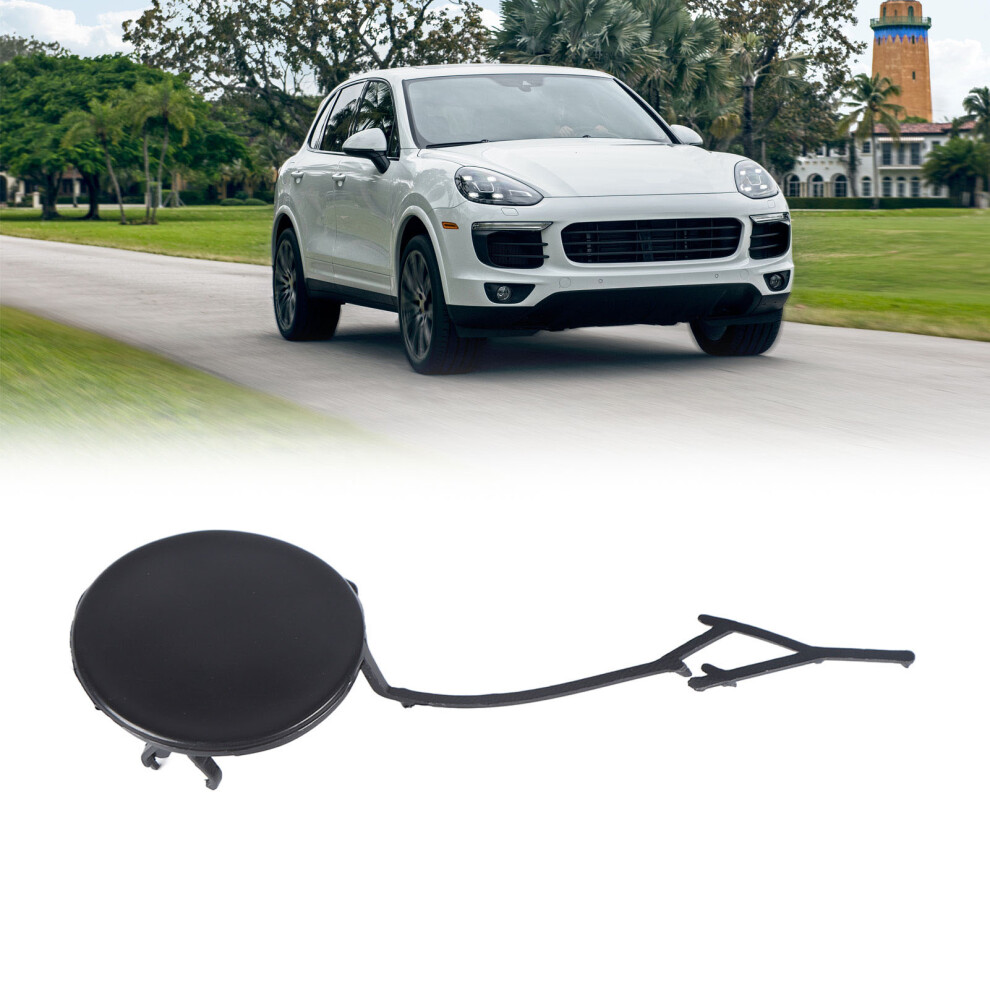 Front Bumper Tow Hook Cap Prevent Leakage High Strength Towing Eye Cap For Cayenne 92A 2015 To 2018 Left 95850515640 Black 4271315175257