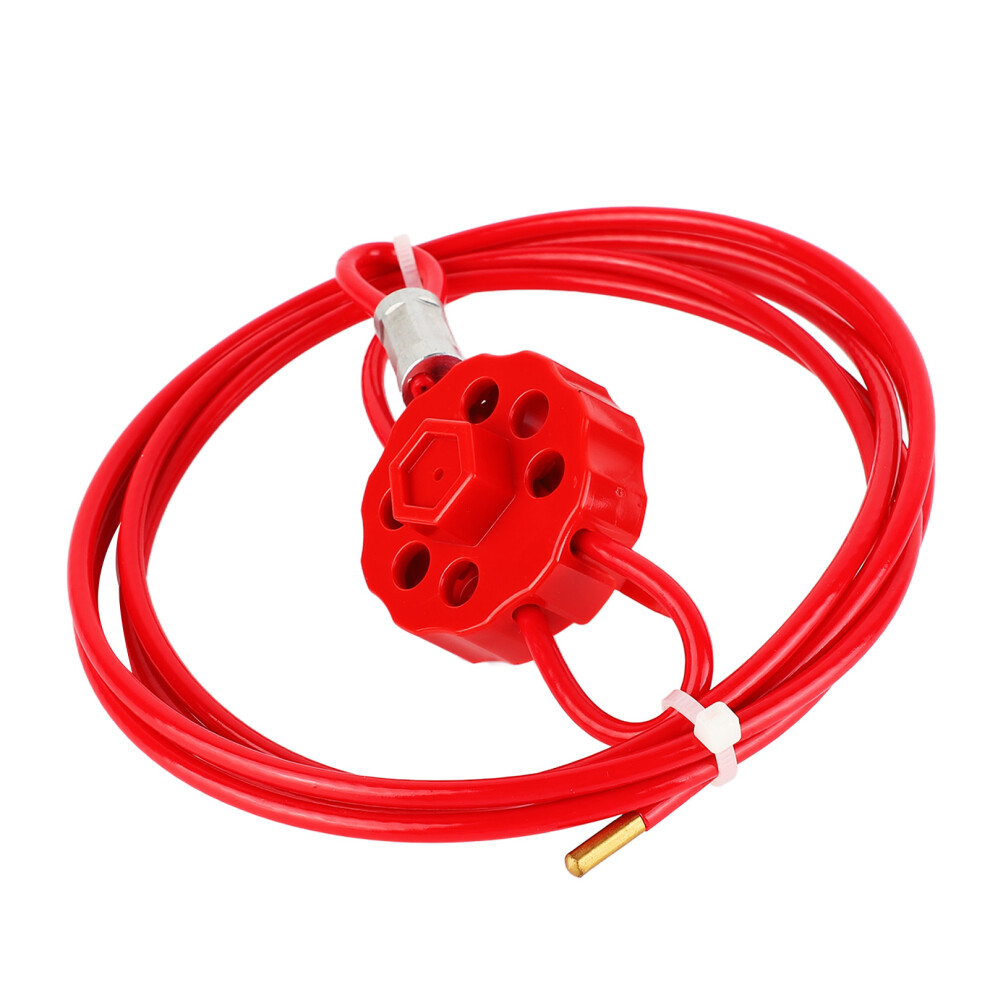 Cable Valve Lock Shutdown Maintenance Equipment Adjustable Multi Hole Security Cable Lock for Industrial-image-OPC-PHR2TJZ-NEW